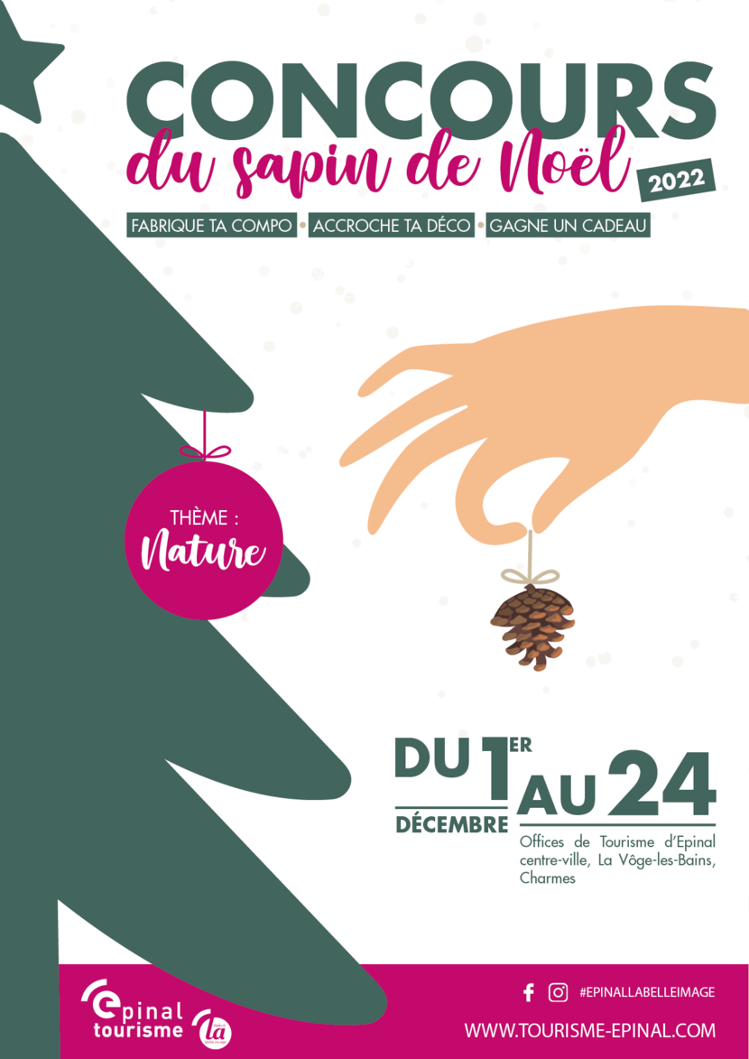 Affiche Concours du sapin de noël Office de tourisme d'Epinal et son agglomération