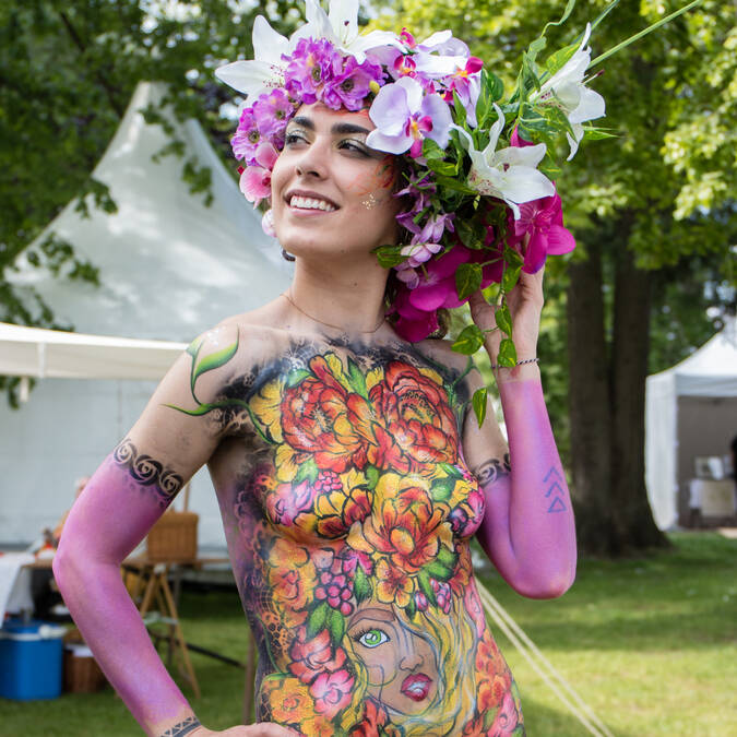 Bodypainting Epinal © G. Loisy Hans Lucas