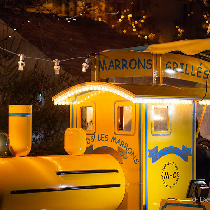 Village de Saint-Nicolas - Marché de Noël Epinal - Marrons chauds